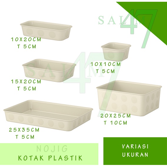 sisipan laci NOJIG wadah plastik / wadah aksesoris plastik KOTAK PLASTIK