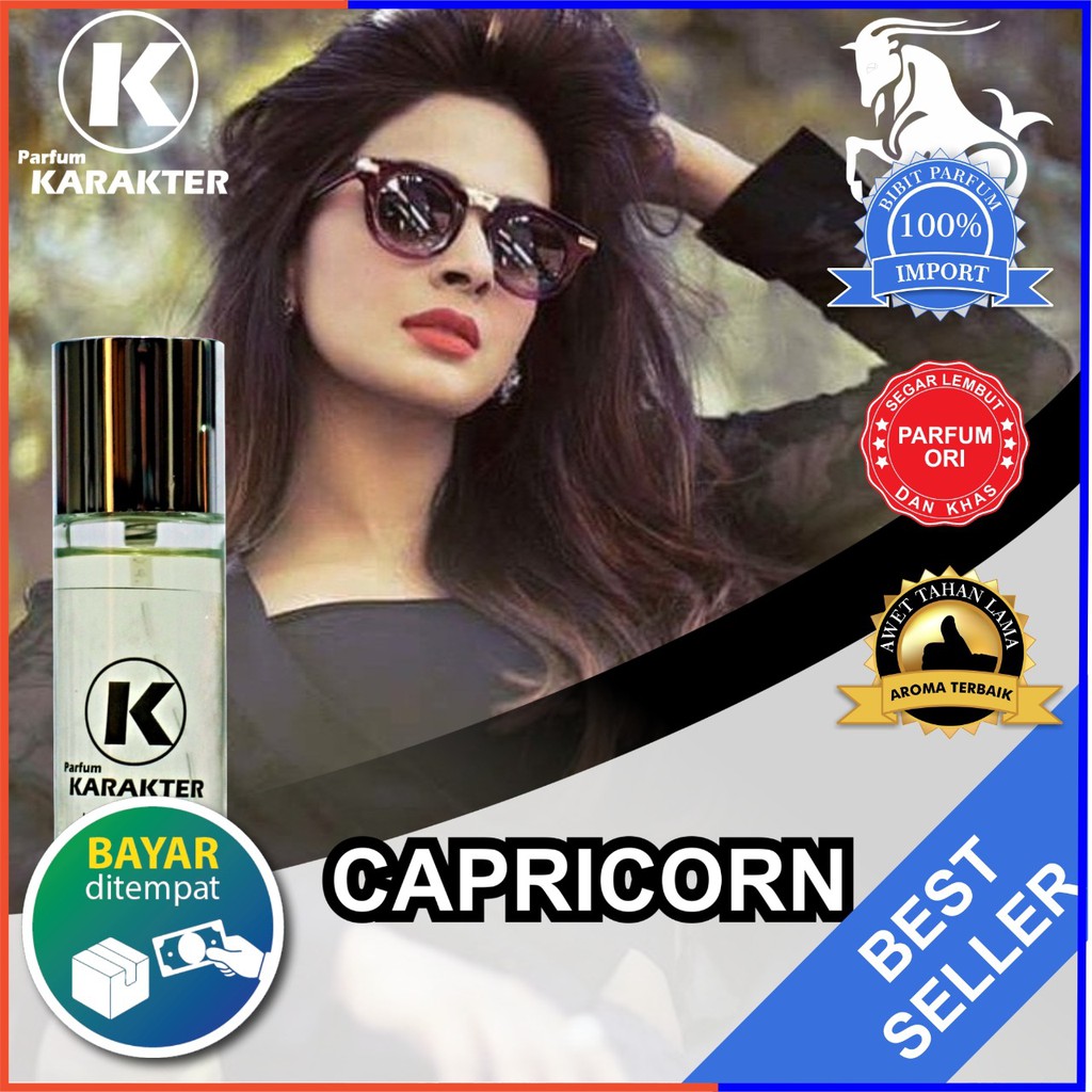 Bisa Cod | Parfum Zodiak Cewek Capricorn  Bibit Parfum Import Wangi &amp; Tahan Lama  Kemasan 30ml