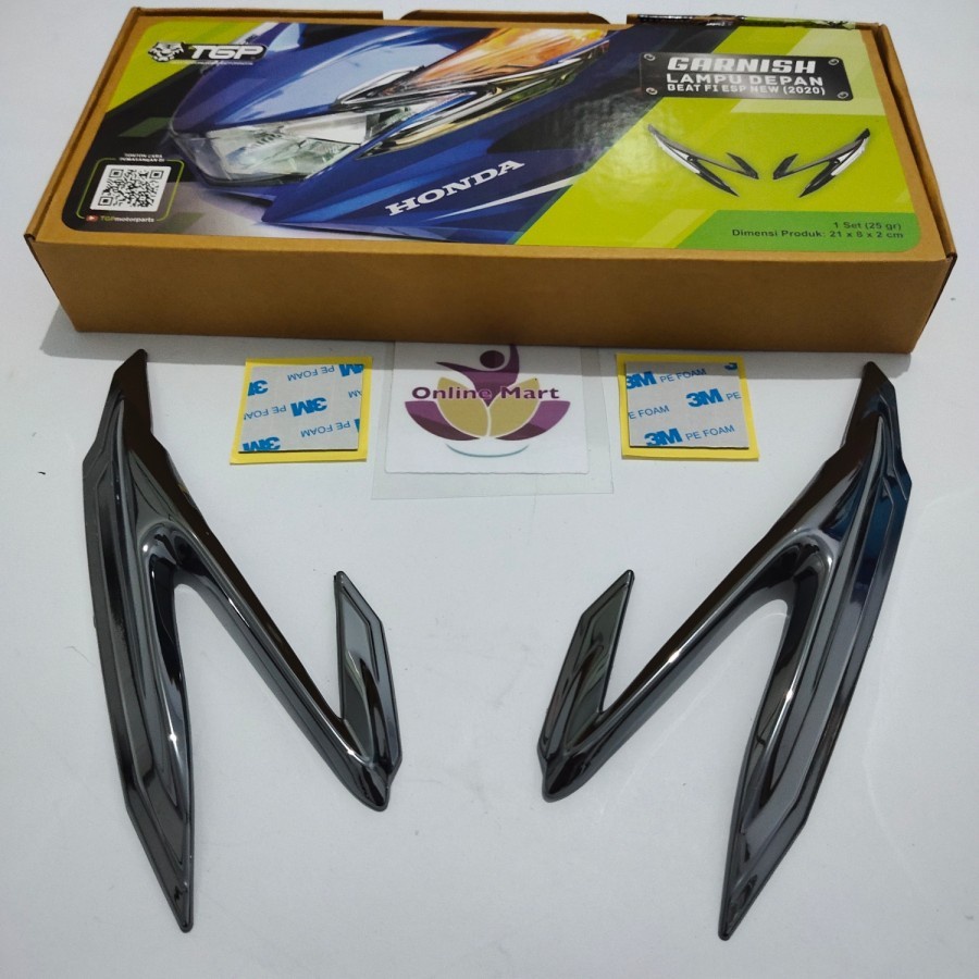 Aksesoris Variasi Garnish Lampu Depan Beat FI ESP New 2020 2021 Deluxe