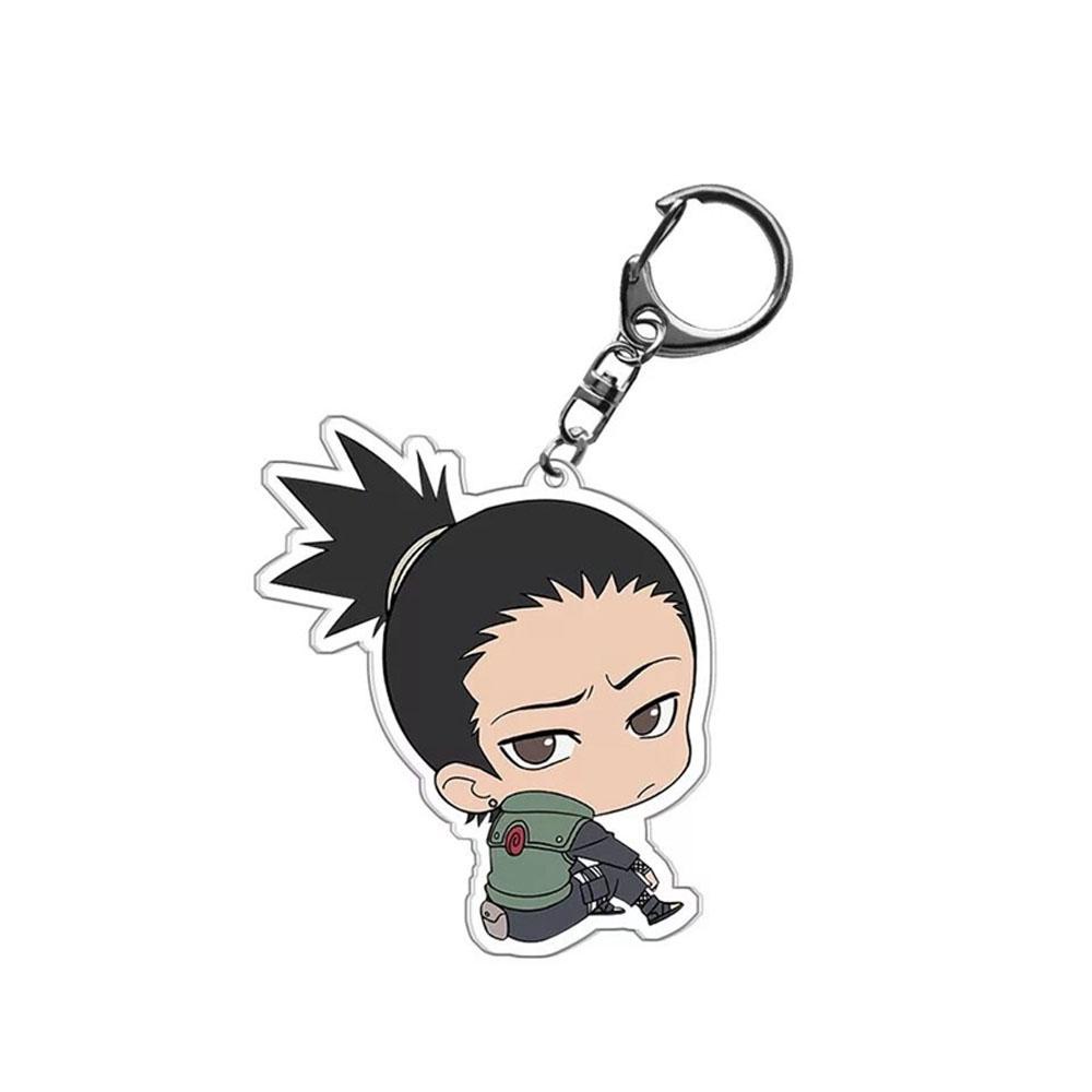 Lanfy Naruto Gantungan Kunci Untuk Anak-Anak Liontin Miniatur Anime Jepang Darah Panas Anime Acrylic Key Ring