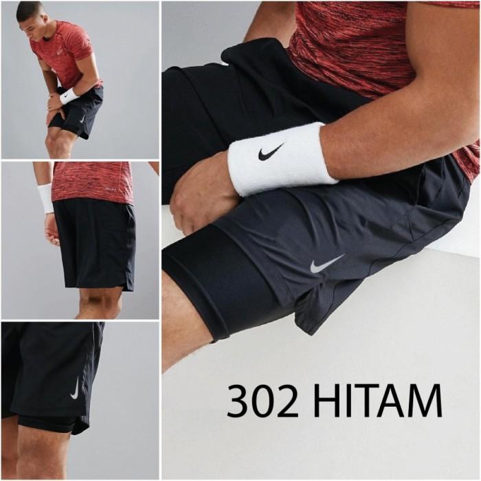 Perlengkapan Lari Celana Lari Pria 2 In 1 Nike Challenger Running Shorts Gym Training