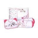 KIDDY Bantal set bayi Sablon Kucing kd 2626