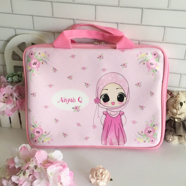 Tas Laptop Custom Hijab Shabby Chic