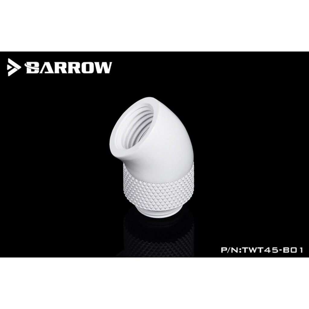 BARROW TWT45-B01 45° Rotary M-F G1/4 Fitting - White