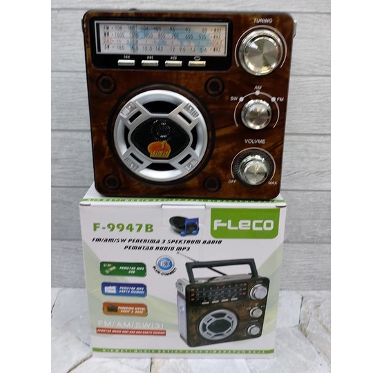 PROMO TERBARU!!! RADIO BLUETOOTH JADUL PORTABLE 3 BAND FLECO F-9947B BERKUALITAS