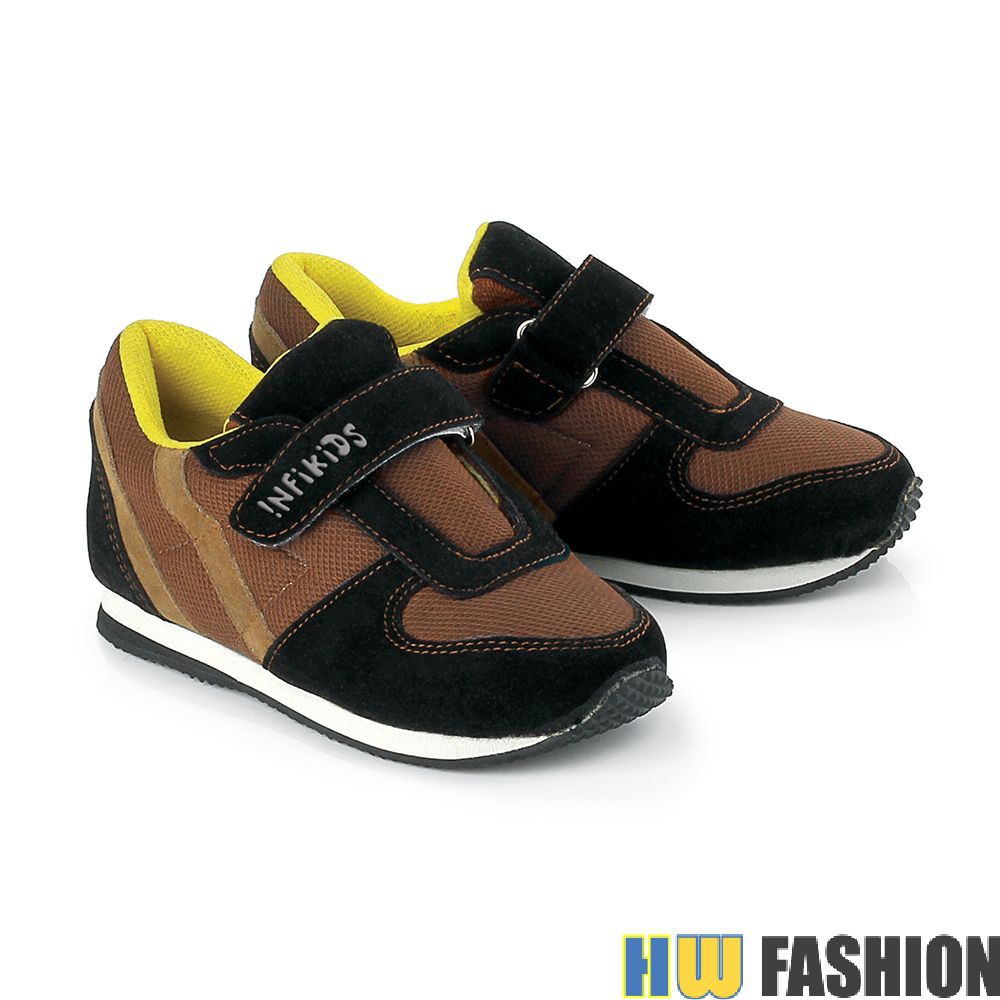 Infikids - KID 131 Sepatu Sekolah Anak Laki Brown Kom murah original cibaduyut keren