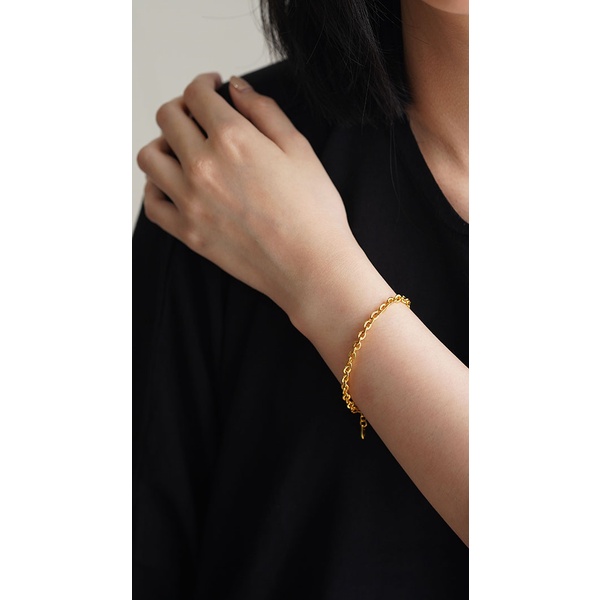 AISHA - Gelang Tangan Bracelet Bangle Lapis Emas Cooper Alloy 061