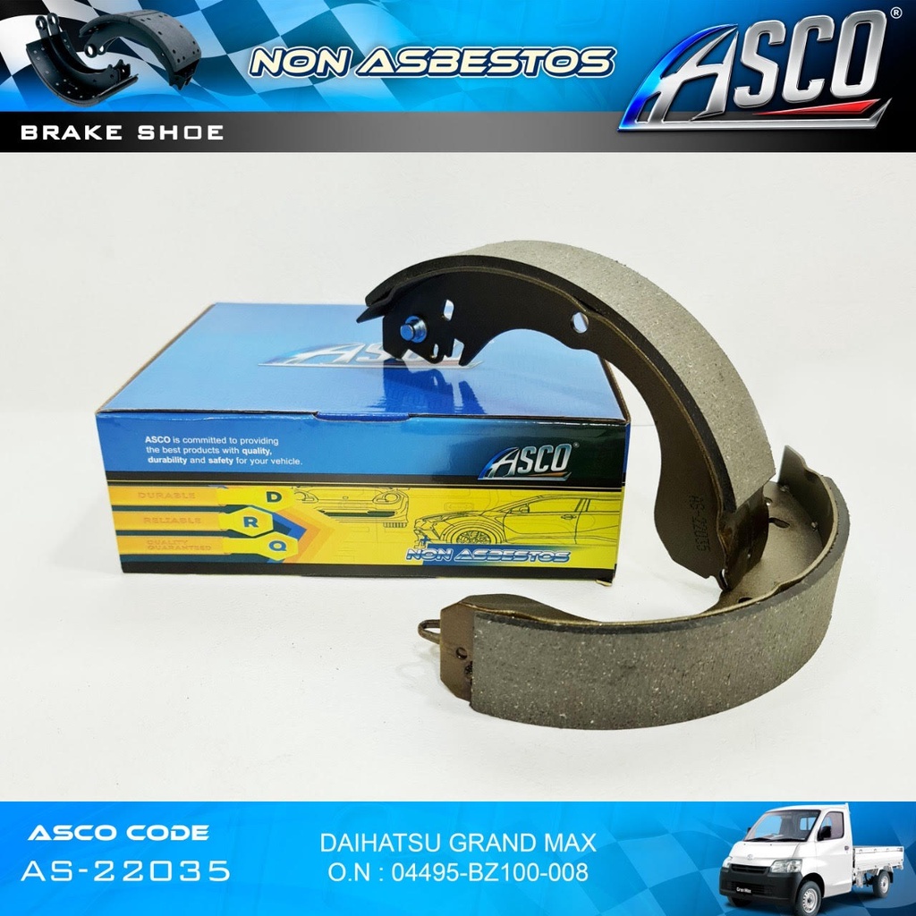 ASCO Kampas Rem-Brake Shoe Belakang Granmax