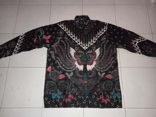 Kemeja Batik Pria Lengan Panjang Size M L Xl Xxl Bswart Batik Hrb026 Kenongo Panjang Padi