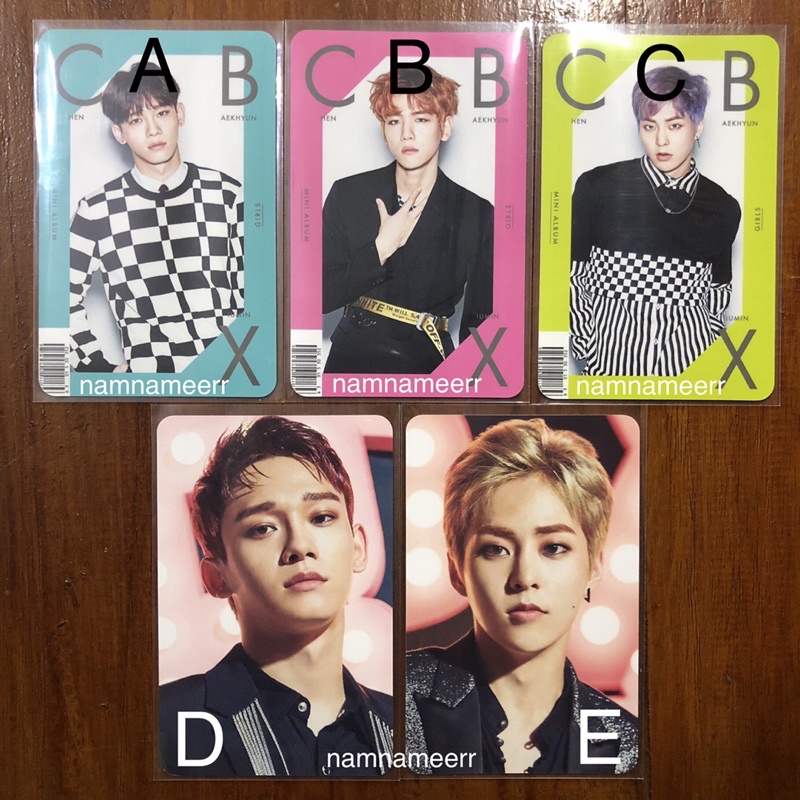 PHOTOCARD PC -CHEN BAEKHYUN XIUMIN GIRLS MAGIC JAPAN ALBUM EXO CBX-