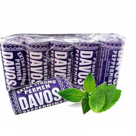 

80 Davos Permen Roll 22gr isi 10pcs/Permen/Makanan/Kembang Gula/Camilan →➮ ➸ 80