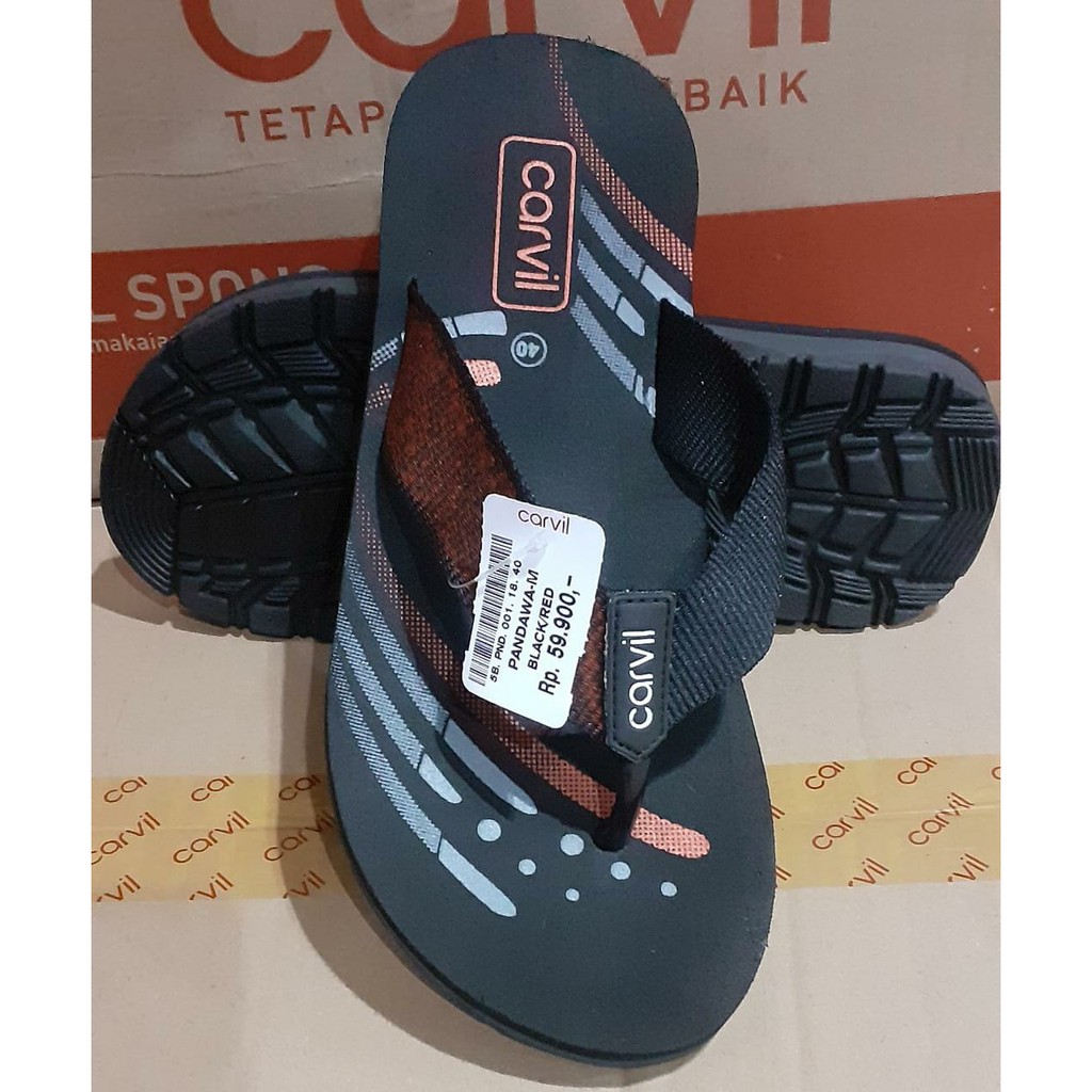 CARVIL PANDAWA/ Sandal Carvil Baru/ sandal keren pria dewasa/size 38-43