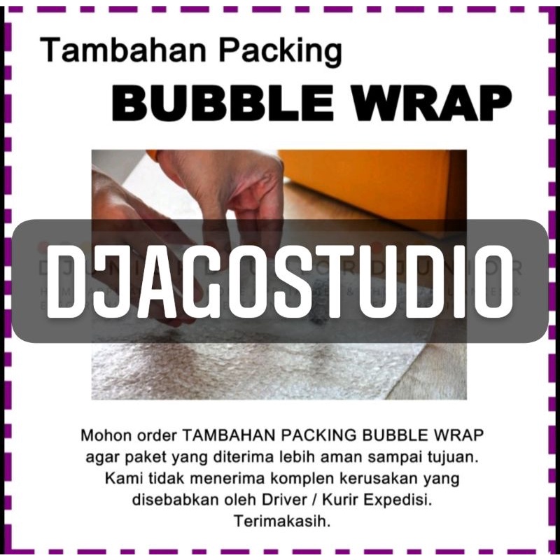 

EXTRA BUBBLE WRAP + DUS + FREE GIFT Facemask 10 gram