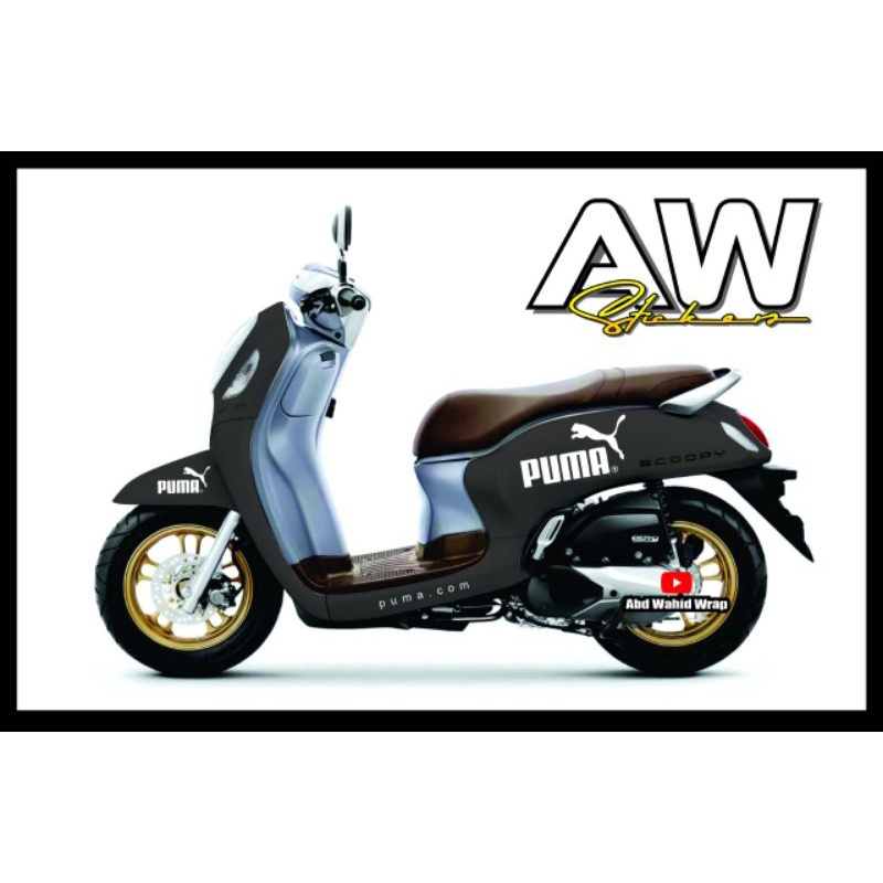 Sticker Scoopy Puma | Striping Scoopy | Sticker Scoopy