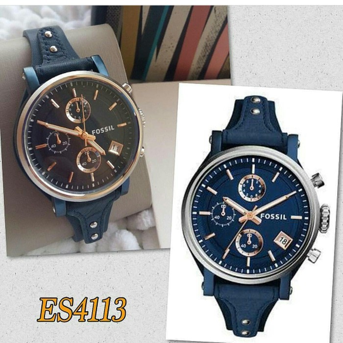 Jam Tangan Wanita Merk Fossil ES 4113 / ES4113 Original Free yes