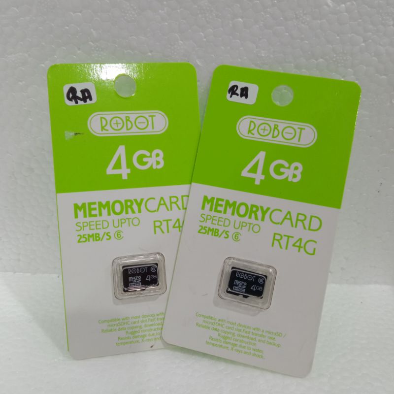 MEMORI ROBOT RT4G 4GB class 6 25mb/s