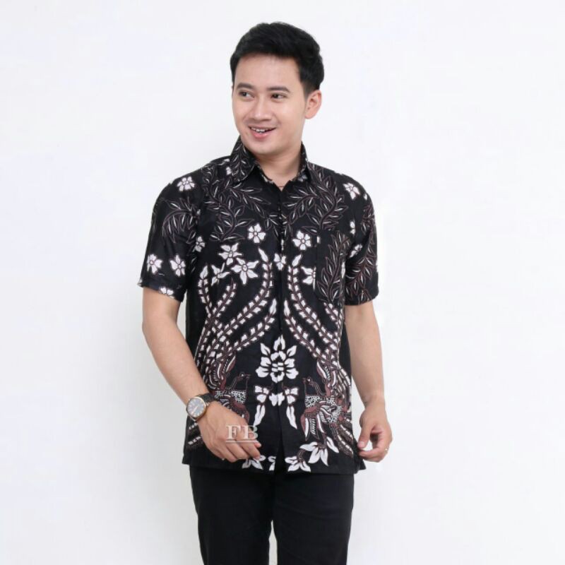 baju pria/kemeja batik lengan pendek