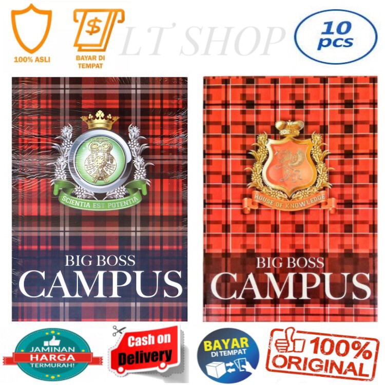 Jual 1 PACK ISI 10 PCS BUKU TULIS BIG BOSS 36 LEMBAR UKURAN BOXY MURAH