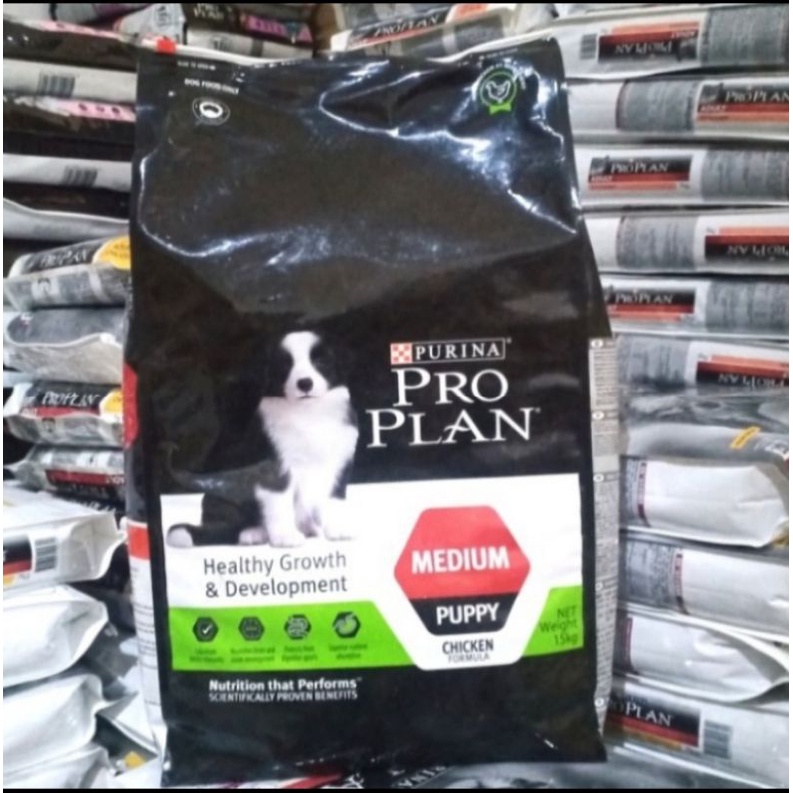 Gojek Dog Food Pro Plan Medium Puppy Chiken 15Kg/Makanan Anjing Proplan Puppy Medium chicken 15kg