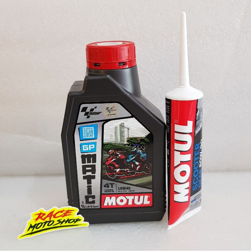 (MOTUL) - PAKET OLI MOTUL -OLI MESIN PLUS OLI GERDANG MOTUL