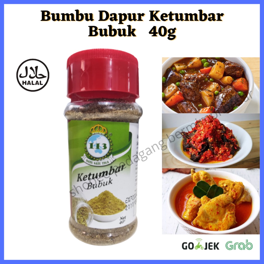 

113 Ketumbar Bubuk 40g / Bumbu Dapur / Penyedap Rasa/ Rempah Rempah/ Bumbu Masak/ Ketumbar