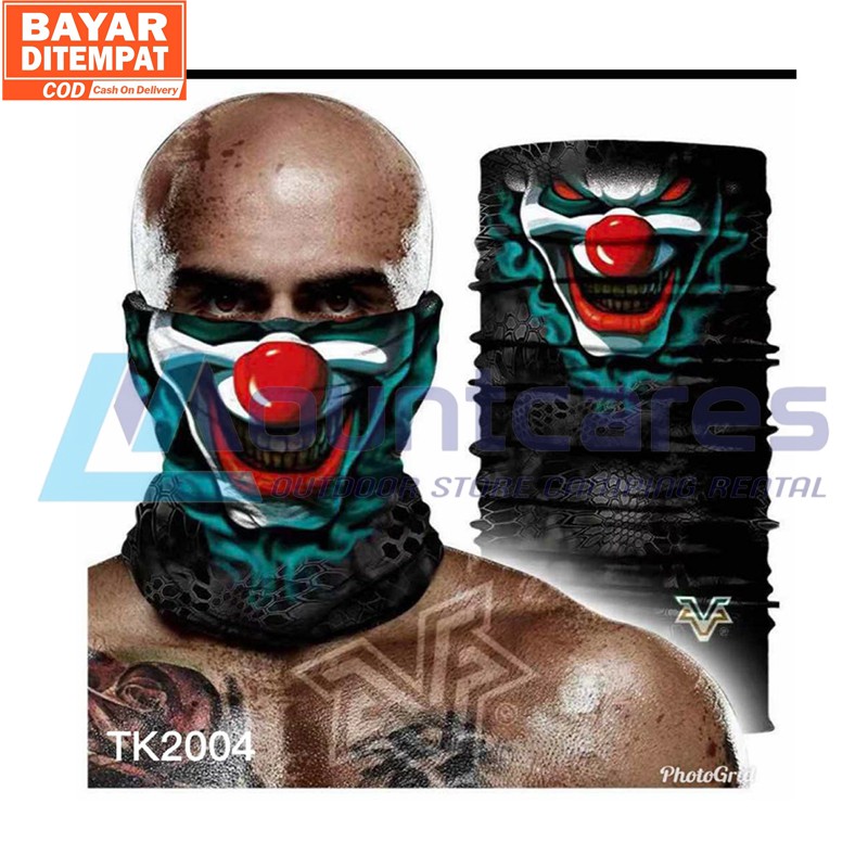 COD Baff MOTIF KARAKTER Masker Bandana balaclava Rider Tengkorak skull rahang seamless tanpa jahitan