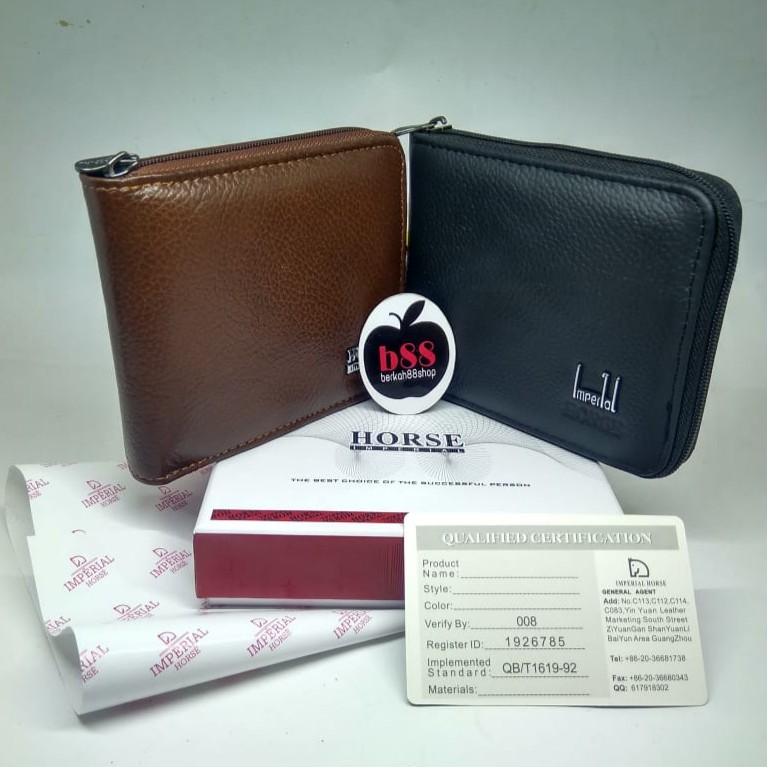 Dompet / Dompet Import / Dompet Pria Wanita Kulit Asli / Imperial Horse 024K