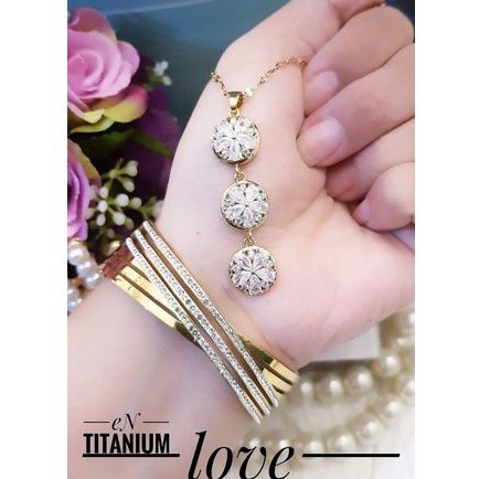 TiTanium set gelang dan kalung y928183747