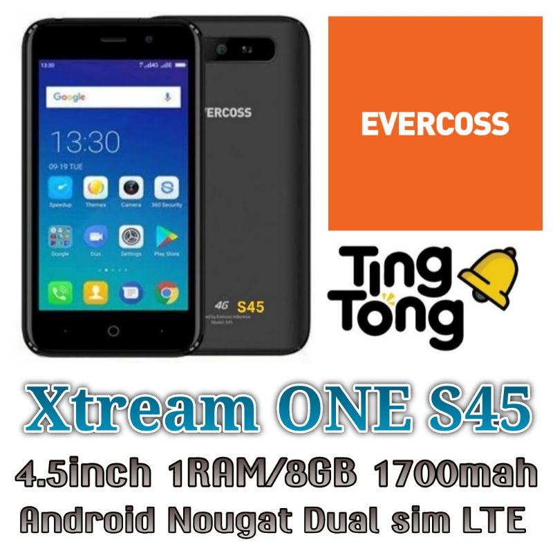 Evercoss Xtream 1 S45 1/8 4G Garansi Resmi