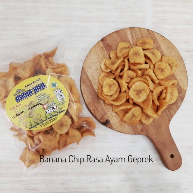 Keripik Pisang Lampung Askha Jaya Chip Ayam Geprek