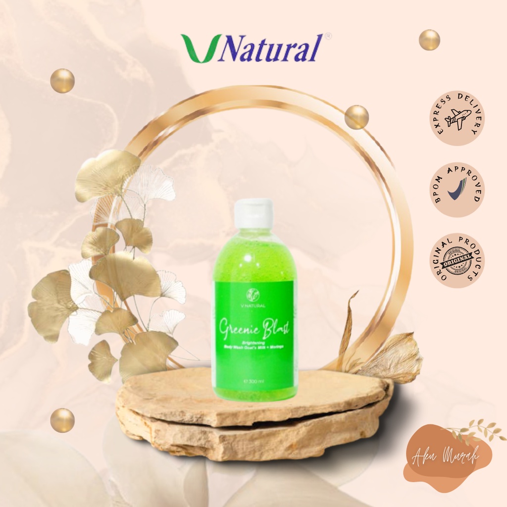 ✨ AKU MURAH ✨ [BARANG SALE] V Natural Body Wash Moringa Greenie (Hijau)