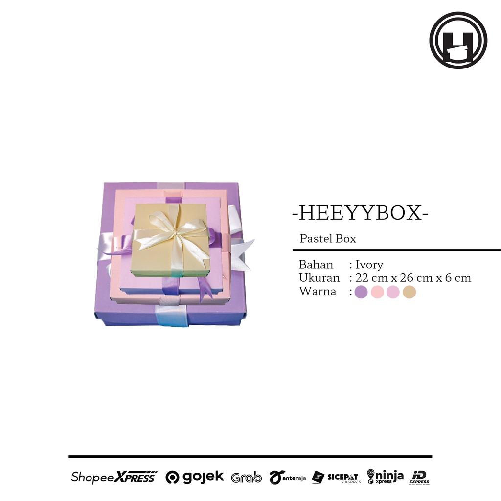 

Heeyybox - Pastelic Pastel Sugus Ivory Packaging Atas Bawah Special Color