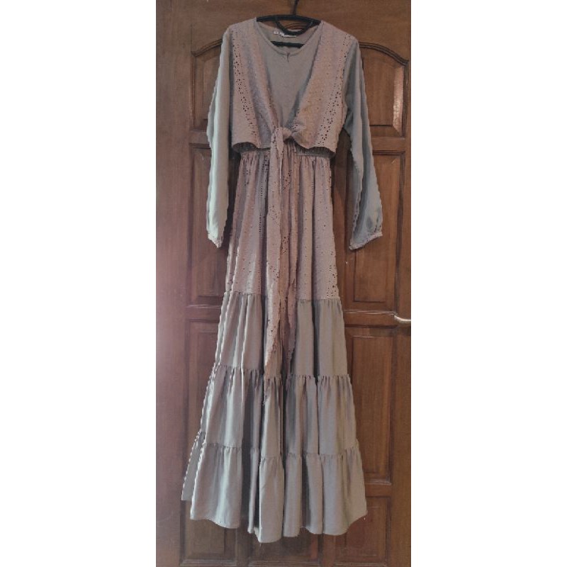 Sukriya Dress set khimar by Nurul Fashion New