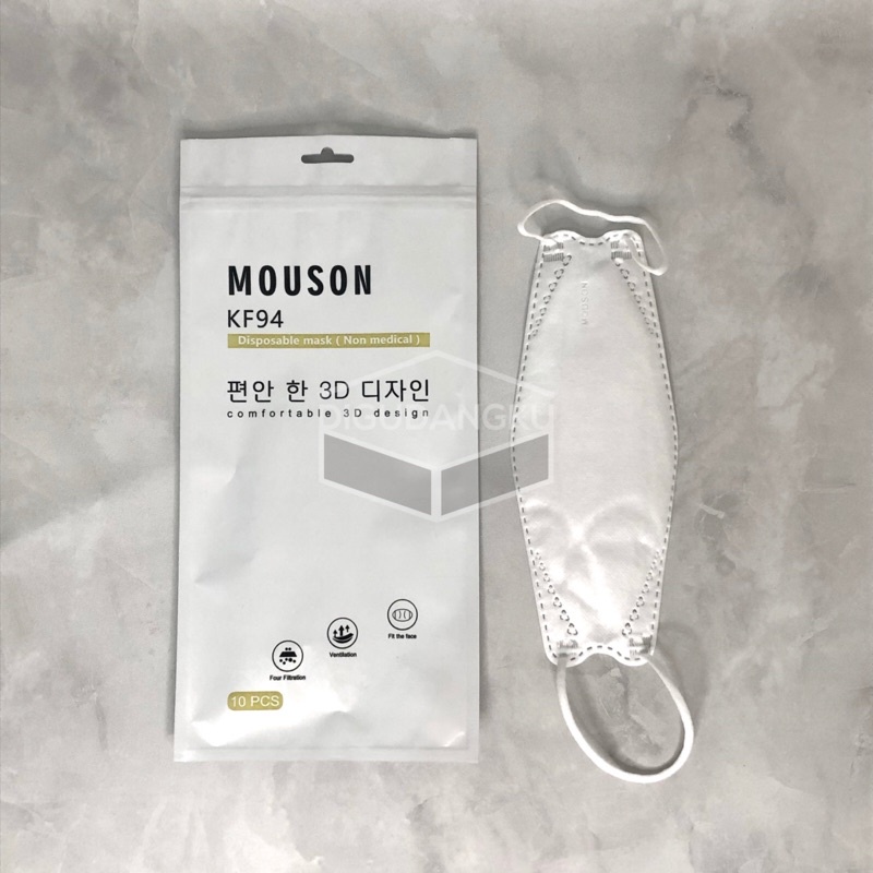 MASKER KF94 MOUSON | MASKER MOUSON KF94 | Disposable Mask (Non Medical) | Izin Kemenkes Approved