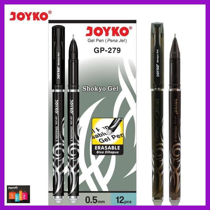 

Silutala- Joyko Gel Pen Gp-279 Shokyo Gel Erasable ( Bisa Dihapus) - Hitam -Ori.