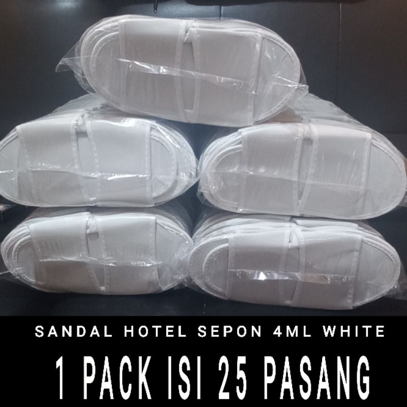 sandal hotel sepon 4mli 1 pack isi 25 pasang