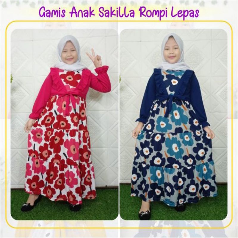 Gamis Anak Shakila Rompi Lepas Gamis Anak Murah