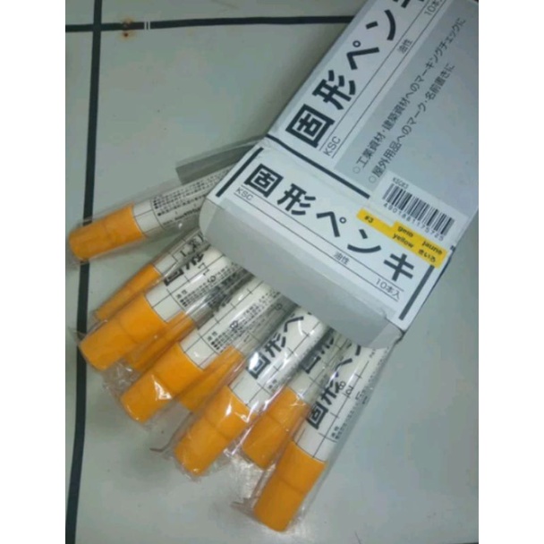 

Solid Steel MARKER SAKURA KUNING Spidol Penanda Besi Permanen SAKURA Made In Japan