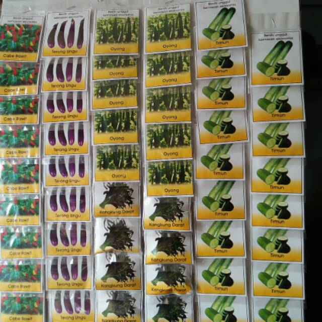 

Berbagai macam bibit unggul rencengan dan kemasan ..