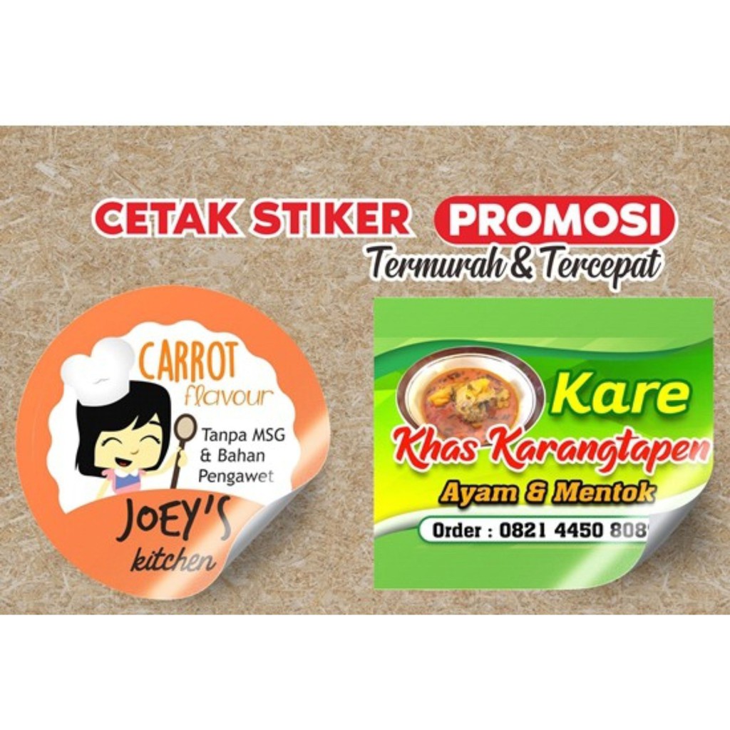 

Cetak Stiker Label Produk Kemasan