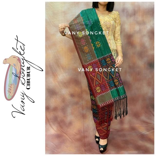 SEMI SUTERA FULL MOTIF ANGKOLA ASLI BATAK TENUN VANY SONGKET