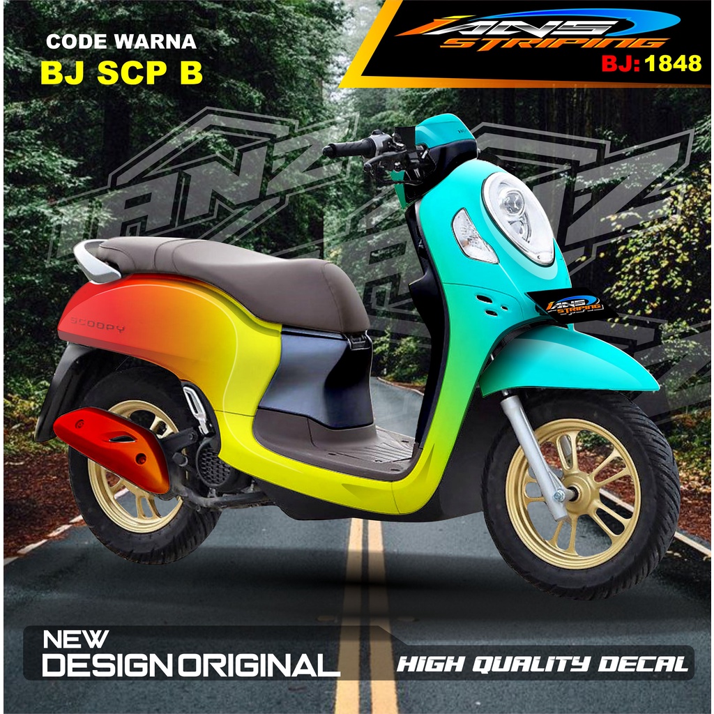 STIKER FULL BODY ALL NEW SCOOPY  / STIKER SCOOPY FULL BODY / STIKER MOTOR SCOOPY NEW DESAIN / STIKER MOTOR TERBARU