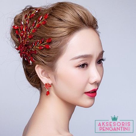 [STOK TERBATAS] HEADPIECE HIASAN RAMBUT AKSESORIS PENGANTIN HAIRBAND ARM005