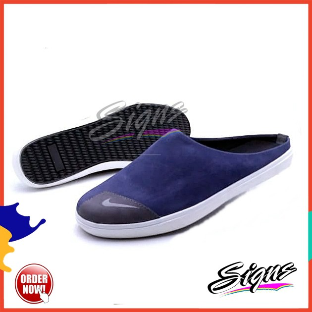 [ JADUL ] SEPATU PRIA SLIP ON SLOP MODEL BUSTONG NIKE TANPA TALI SANTAI MURAH