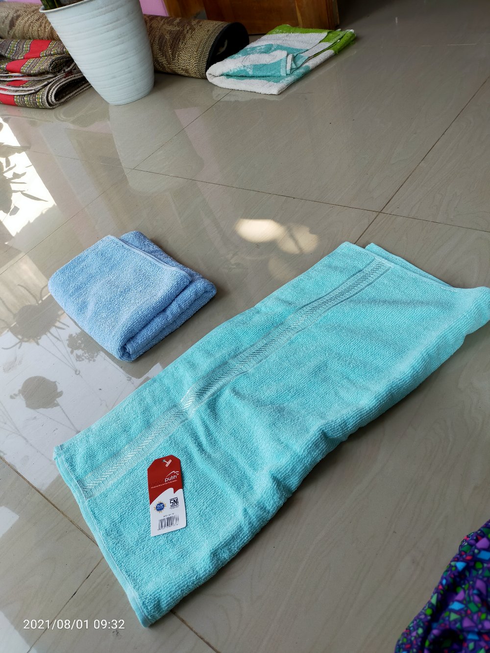 Rc Merah Putih Handuk Mandi 50x100cm/ Handuk Travel/ Handuk Polos By Terry Palmer