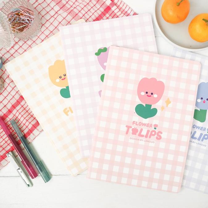 

Flower Tulips Ruled Notebook B5