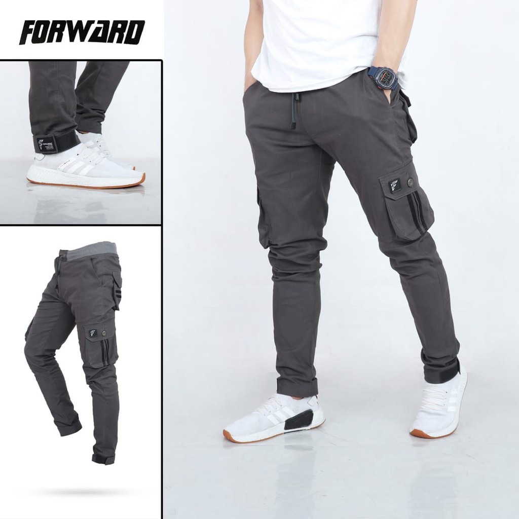 Celana cargo joger jogger pria strip forward Prepet Cargo keren urban