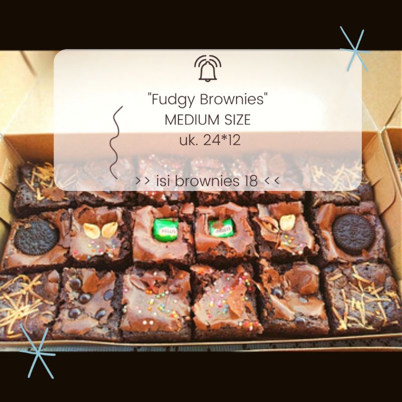 

FUDGY BROWNIES MEDIUM SIZE ya