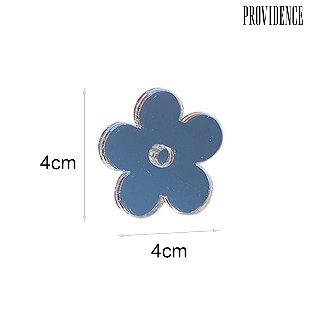 Providence Flower Shape Mirror Hair Clip Acrylic Heart Shape Sweet Girl Hairpin Hair Accessories