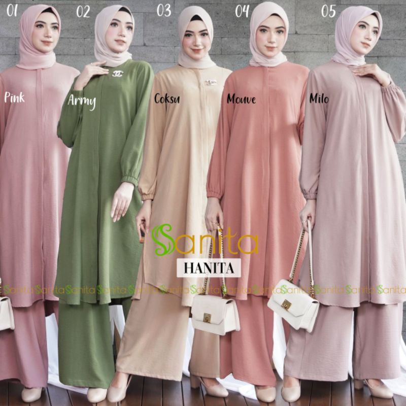 Set Tunik Kulot Hanita by Sanita Original